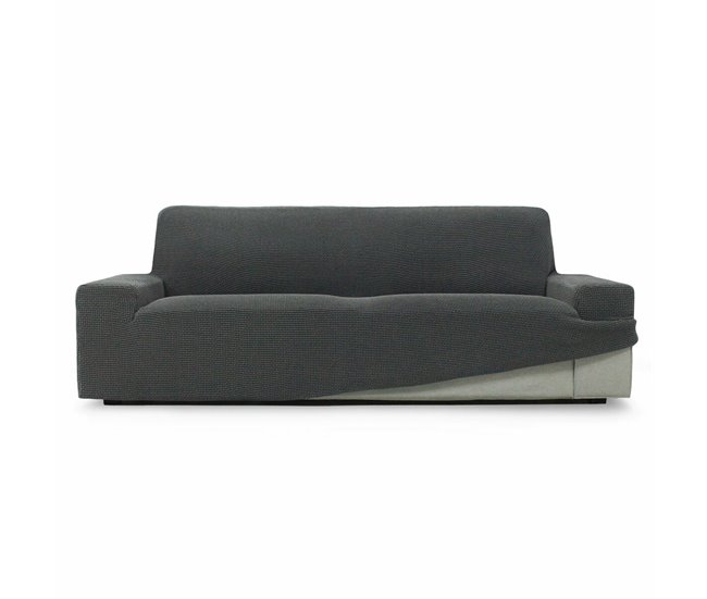 MAXIFUNDAS- Cubre Sofá Chaise Longue Acolchado MAUI Brazo Izquierdo 220cm,  Gris. Protector Funda de sofá chaise longue