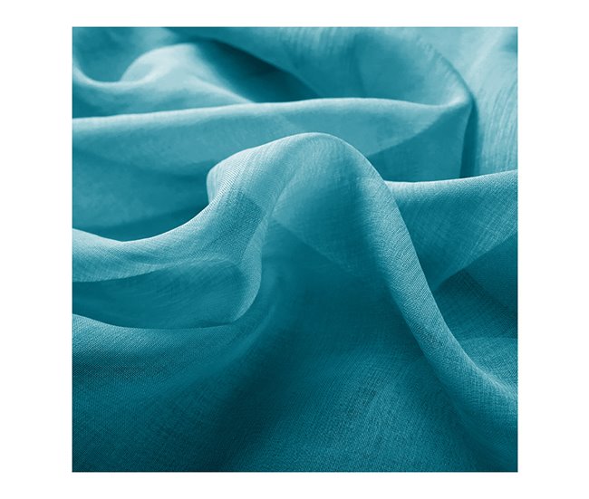 Acomoda Textil – Cortina Translucida para Ventanas. Turquesa