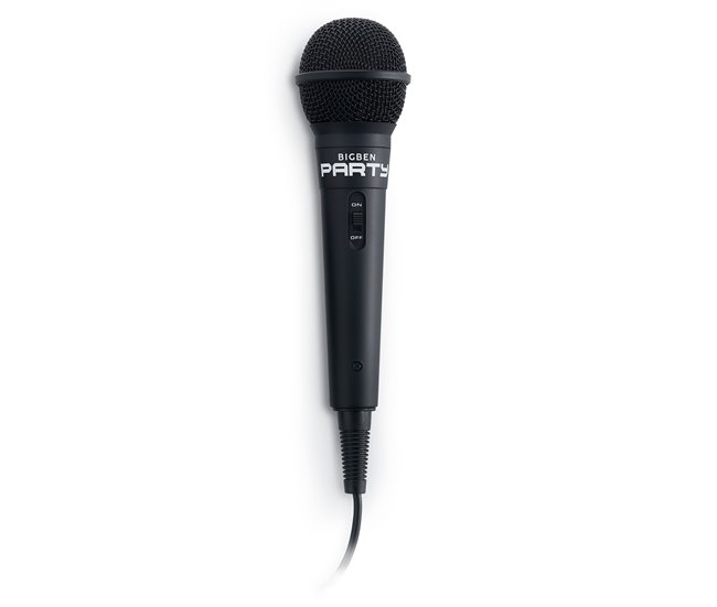 Micrófono con cable para cantar Bigben Negro