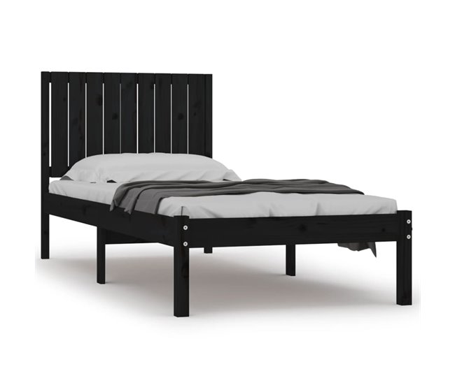 Estructura de cama 90x190 Negro