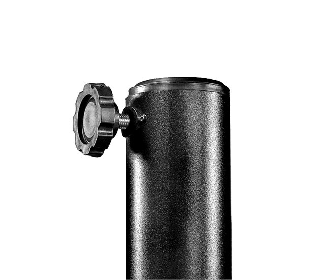 Base cuadrada para sombrilla Ø38/48 mm color negro Aktive Negro