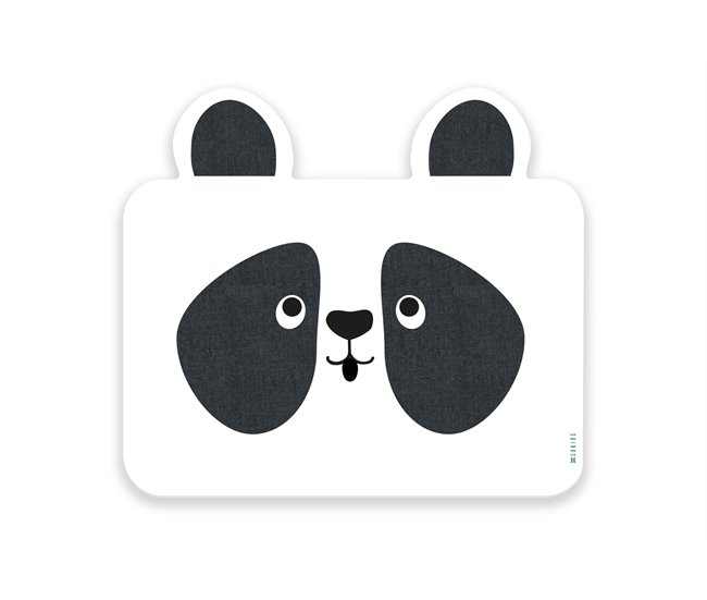 Mantel individual Infantil Panda Blanco/ Negro