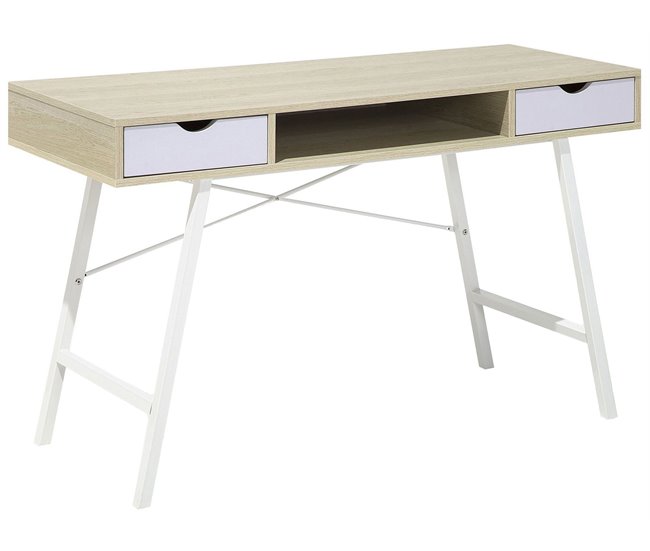 Beliani Conjunto de mobiliario de oficina JENKS/CLARITA Blanco