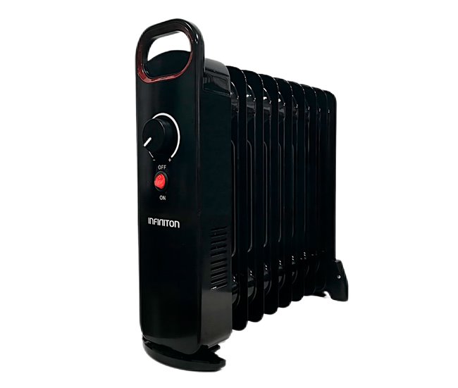 Radiador de aceite Infiniton HORM-N10   3 Niveles de potencia 900 W Negro