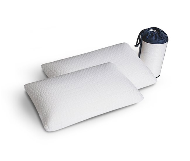 Conjunto de 2 almohadas Visco Basic de SonnoMattress Blanco