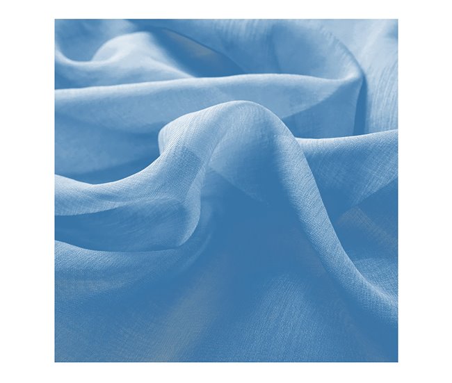 Cortina Translucida para Ventanas. Azul