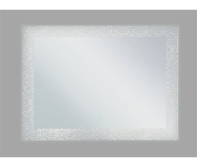Beliani Espejo de baño NEXON Silver
