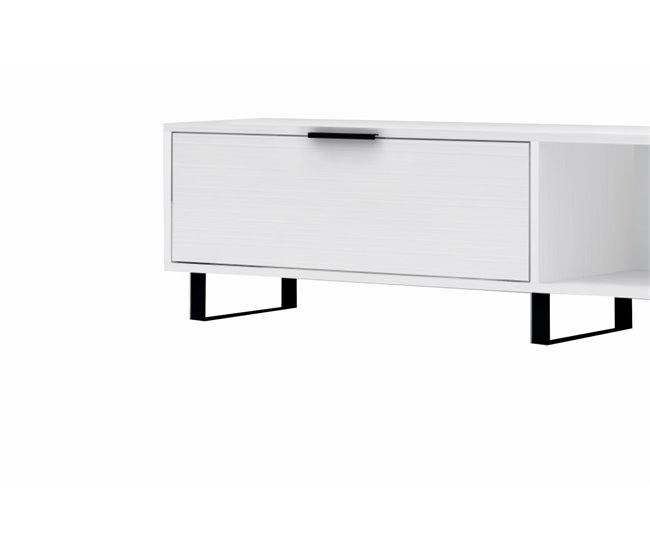 Conjunto mueble TV+ estantería ZENA , blanco Blanco