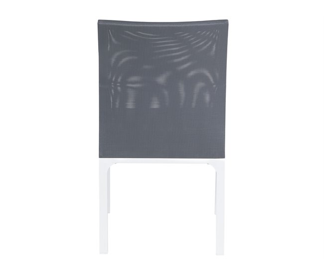 Beliani Silla de jardín BACOLI Gris Oscuro