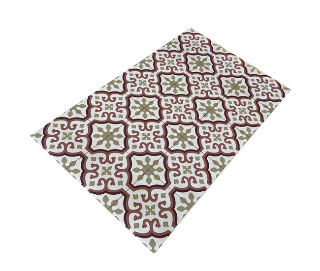 Acomoda Textil – Alfombra Vinílica Hidráulica para Hogar. 60x100 Beige