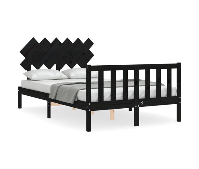 Estructura de cama 120x200 Negro
