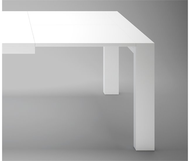 Mesa de comedor extensible SONIA blanca Blanco