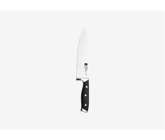 Cuchillo chef marca MASTERPRO 20cm Negro/ Inox