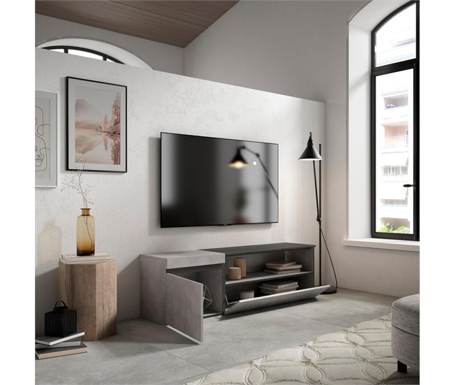 Mueble TV | Televisión 150 Cemento
