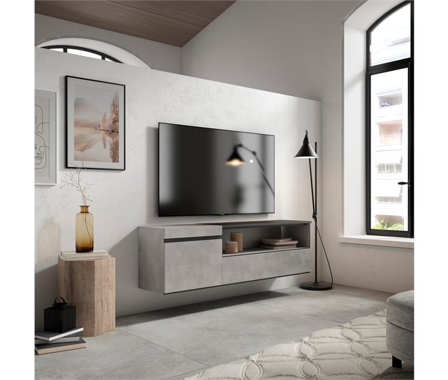 Mueble TV | Televisión 150 Cemento