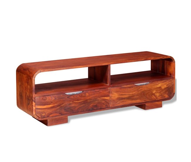 Mueble TV de madera maciza de sheesham 2502173 Marron