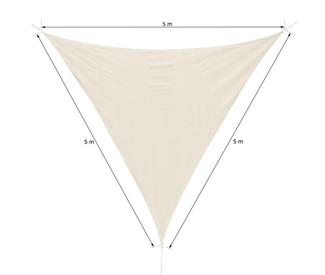 Toldo Vela Triangular Outsunny 01-0623 500x500 Beige