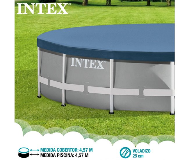 Cobertor INTEX piscina metálica metal & prisma frame Azul