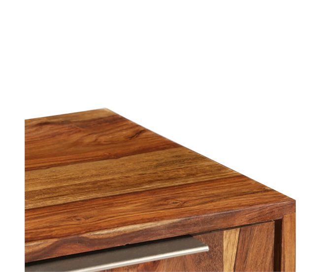 Mueble TV madera de sheesham acabado miel compartimentos 2502161 Marron