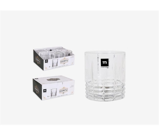 Set 6 vasos Whisky modelo  ODIN Transparente