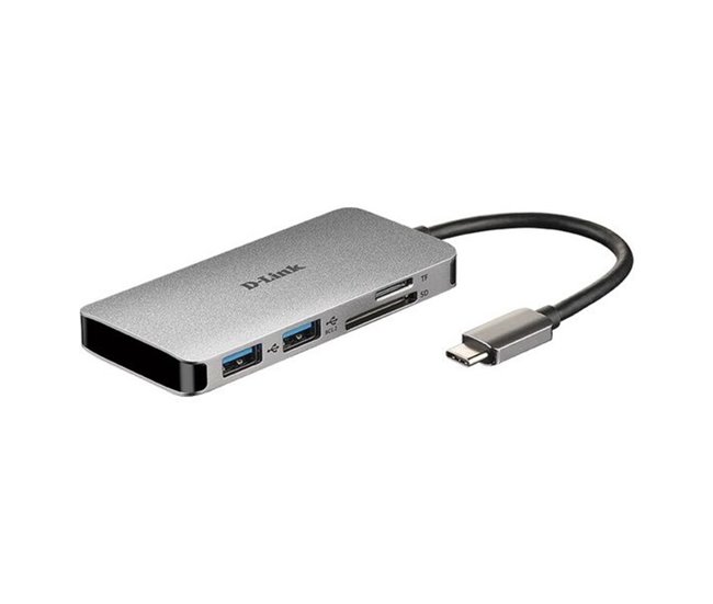 Hub USB DUB-M610 Negro