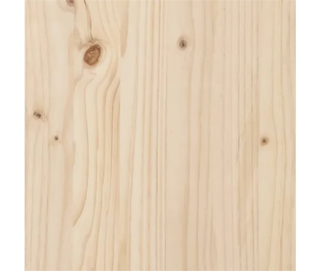 Set 2 Taburetes de madera de abeto Natural