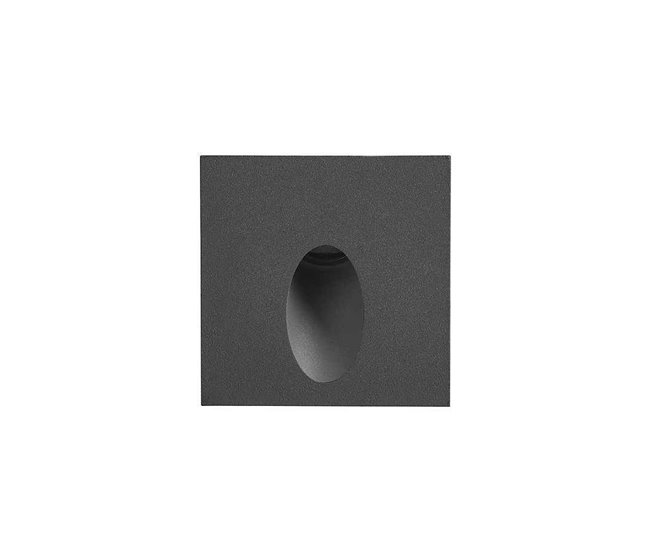Empotrable Exterior Aluminio Serie Icon Negro