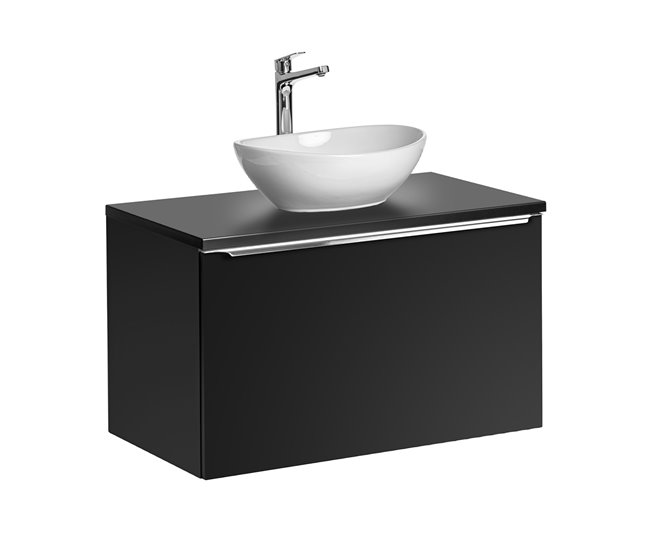 Mueble lavabo individual Eros Negro