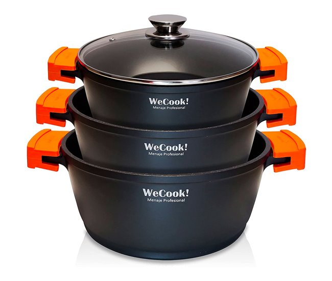 Batería de Cocina Wecook WCOK-CHEF3 Negro