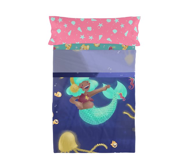 Happy mermaid Juego de sábana 
