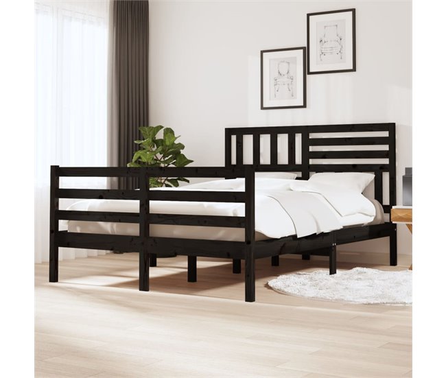 Estructura de cama madera maciza de pino 120x200 cm - referencia Mqm-810144