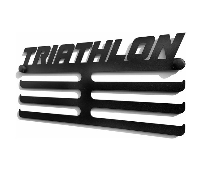 Medallero Triathlon Negro