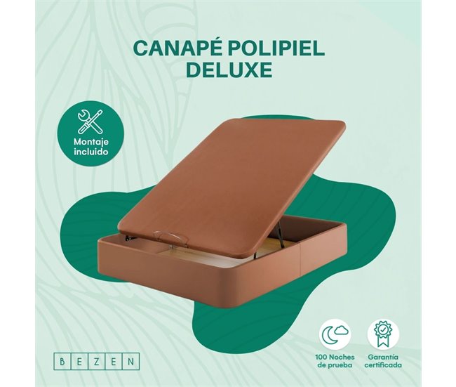 Canapé Polipiel Deluxe 90x180 Marron