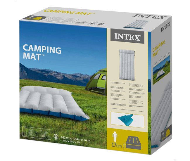 Colchoneta hinchable INTEX de camping Gris