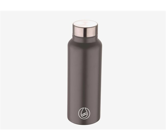 Botella 750ml color gris acero inoxidable - Conforama