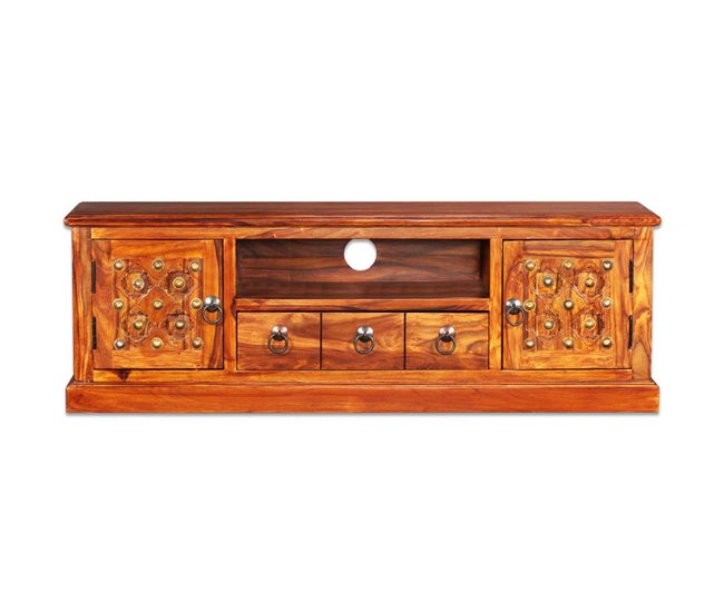 Mueble para TV aparador madera maciza de sheesham 2502176 Marron