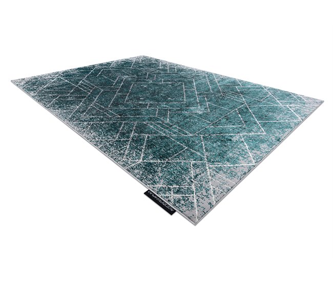 Alfombra DE LUXE moderna 626 Geométrico, diamantes - Structural 200x290 Verde
