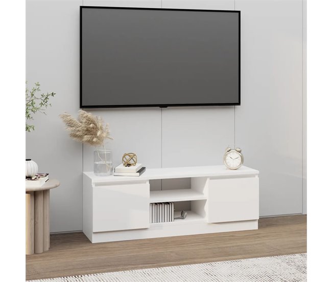 TEKEET Home Muebles Mueble de TV de pared Hormigón Gris 102x35x35