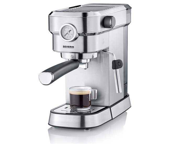 Cafetera Espresso Espresa Plus Presión de la bomba: 15 bar. 1,1 L. Severin KA 5995 - 1.350 W Gris