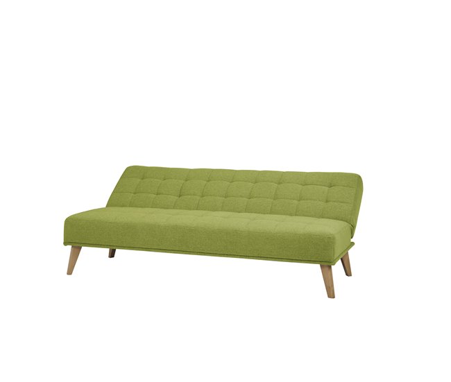 Sofá cama de tela OLIVIA Verde