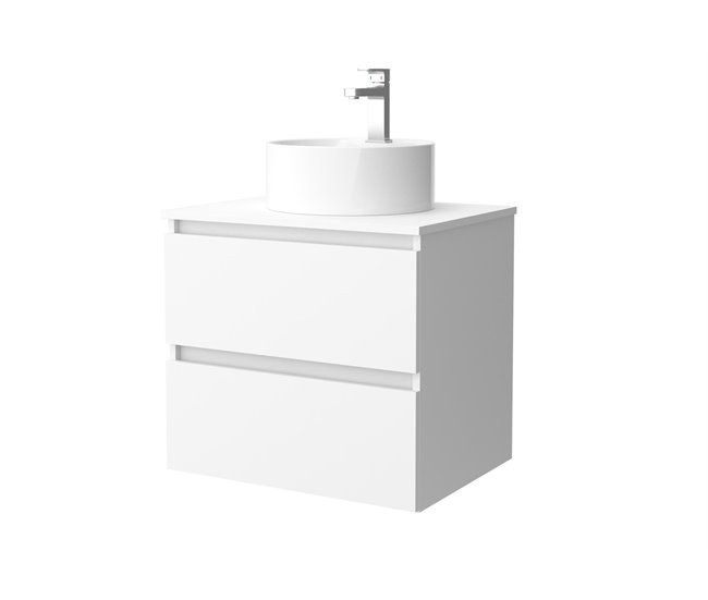 Mueble de baño Bequia | Lavabo sobre encimera 60 Blanco