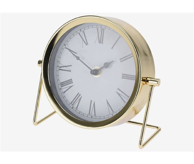 Reloj de mesa dorado MEREDITH 17 cm Dorado