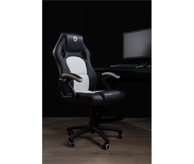 Silla Gamer VEGAS color negro y azul - Conforama