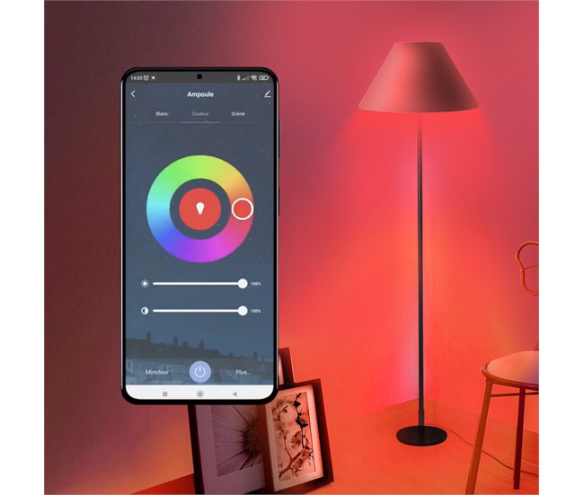 Bombilla inteligente Wi-Fi E27 LED RGB 9W Metronic Multicolor