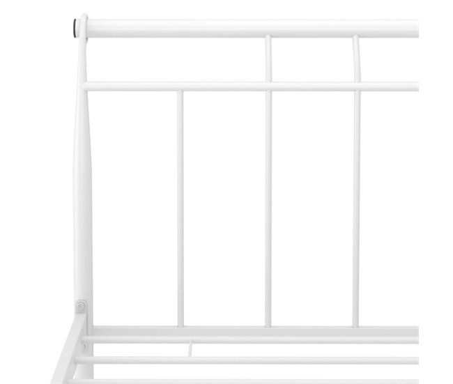 Estructura de cama de metal 200x200 Blanco