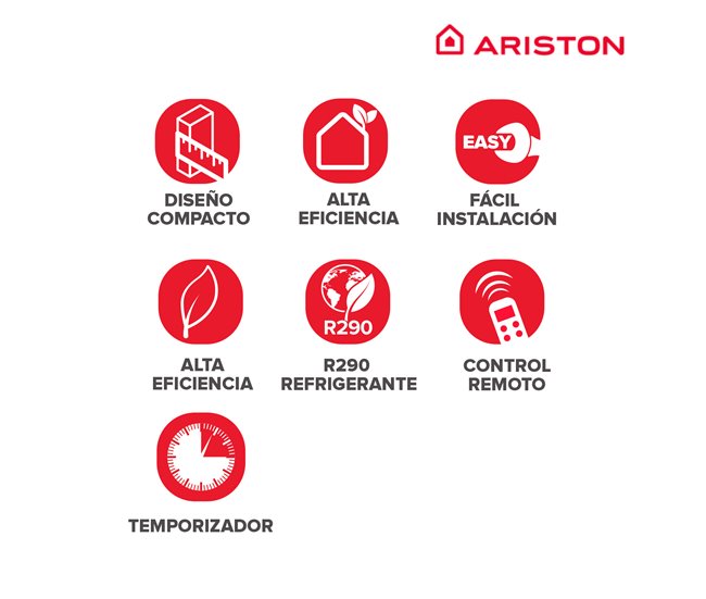 Aire acondicionado portatil, Ariston, Mobis 8000, Clase Energetica A Blanco Lacado