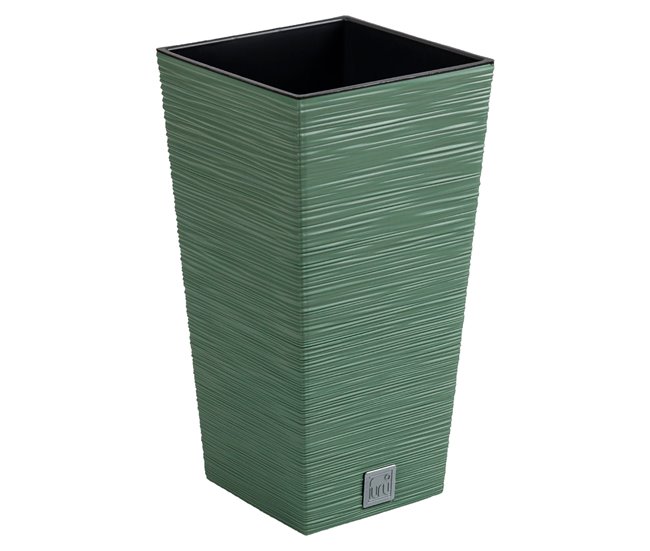 Macetero con depósito, colección FURU de 24 L Verde