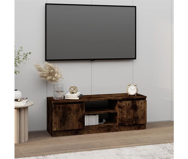 TEKEET Home Muebles Mueble de TV de pared Hormigón Gris 102x35x35