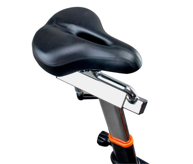 Bicicleta Spinning ALPINE 8500. Volante de Inercia 25 kg Avanzado. Gridinlux Naranja