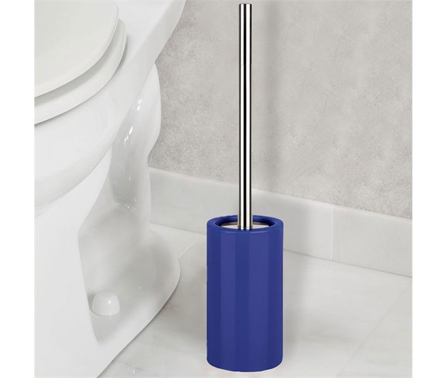 Escobillero De Baño Wenko Badi De Ceramica En Color Cromado 13,5 X 38 Cm  - Conforama